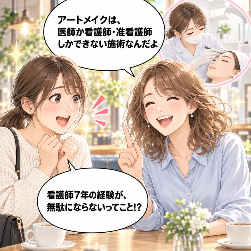 アートメイクは医師か看護師・准看護師しかできないと知る
